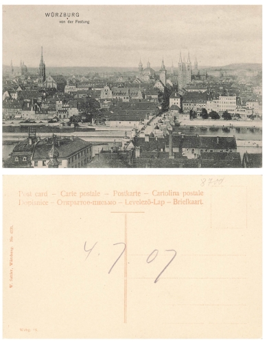 Wurzburg von der Festung *ca. 1907