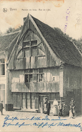Wurzen 1.WK Landsturm Infanterie Bat 3. Kompagnie  1916 auf AK Ypres