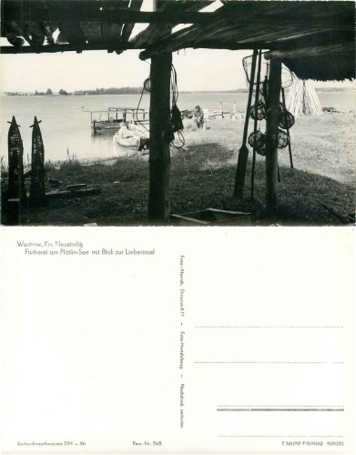 17255 Wustrow fishing on Plaetlin Lake * 1962 Hanich0568
