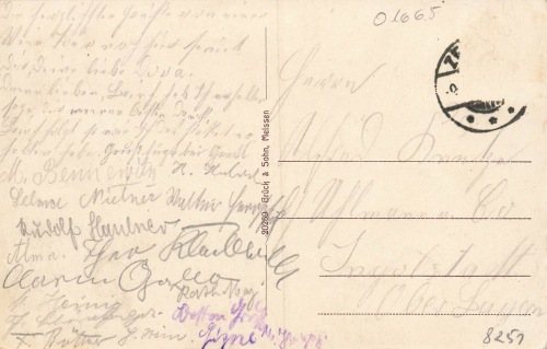 01665 Zehren Sachsen Weinhandlung und Weinstube Hermann Fichtner o um 1910