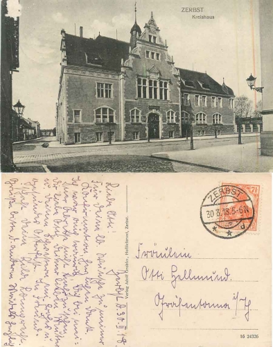 39261 Zerbst Kreishaus o 30.3.1918