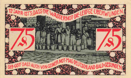 Zeulenroda, Thuringia, 1921 emergency money note