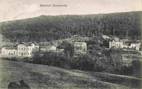 Zeulenroda Station, Werdau-Mehltheuer Railway Post, Train 2243, 1911