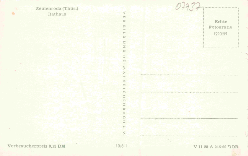 Zeulenroda Rathaus * 1960