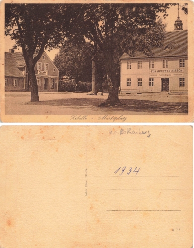 Zibelle Schlesien Marktplatz Niwica * um 1930