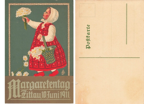 Zittau Margaretentag 10 Juni 1911 Künstlerkarte