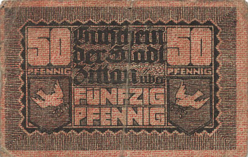 Zittau Notgeldschein 50 Pfennig1919