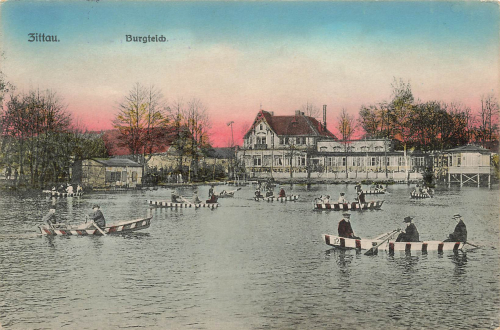 Zittau Sachsen Burgteich o 1915