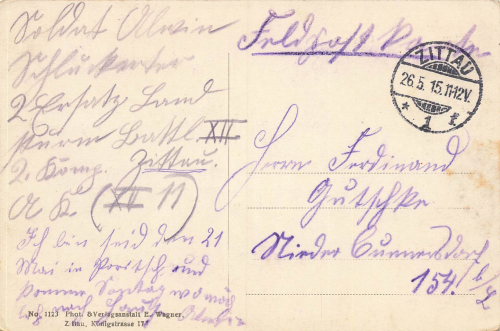 Zittau Sachsen Burgteich o 1915