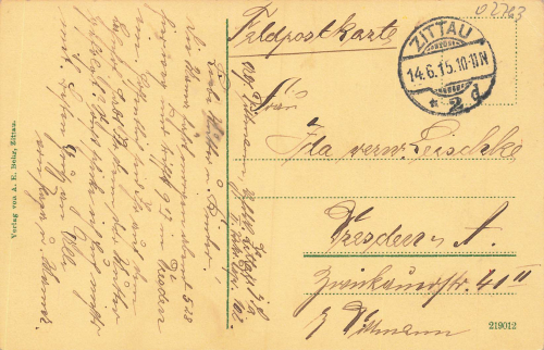 Zittau Sachsen Johanneum o 1915