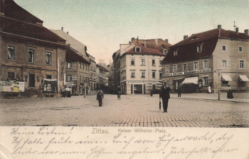 Zittau Sachsen Kaiser Wilhelm Platz Feldpost Reservelazarett o 1915