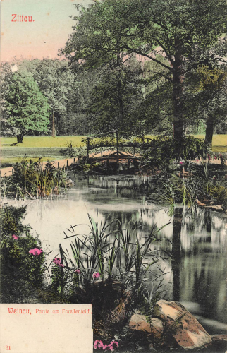 Zittau Sachsen Weinau Forellenteich gebraucht um 1910