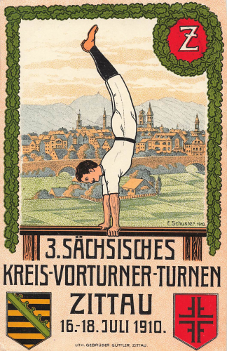 Zittau 3rd Saxon District Gymnastics Instructor o 1910