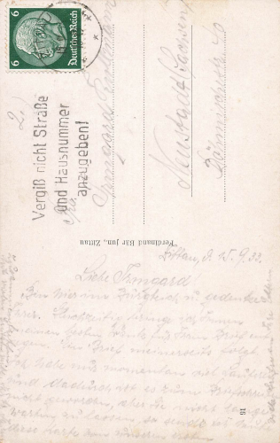 Zittau Sachsen Burgteich Etablissement mit palmengarte o 1933