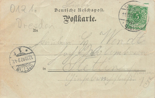 Zschertnitz Dresden Concert und ball Etablissement Vorläufer Litho o 1897