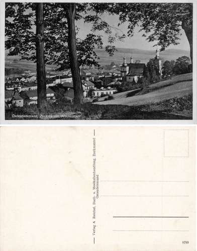 Zuckmantel Altvatergebirge Niederstadt Zlaté Hory * um 1930