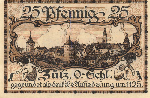 Zülz Oberschlesien Notgeldschein Biała 1921
