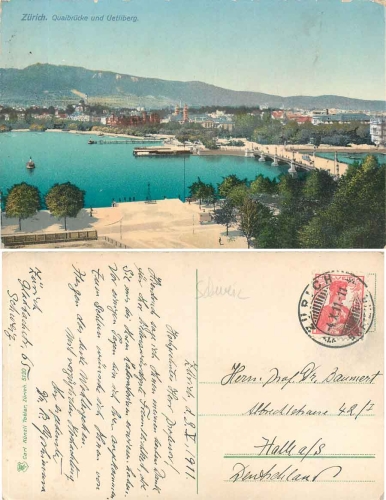 Zürich Quaibrücke Uetliberg o 4.10.1911