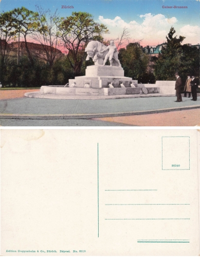 Zurich Geiser-Brunnen * ca. 1920