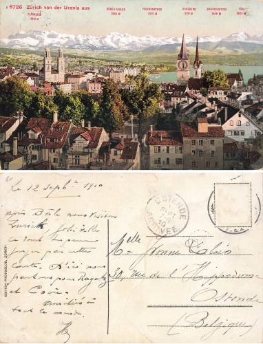 Zürich von der Urania o 12.9.1910