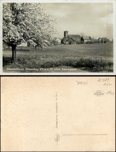 75389 Zwerenberg Schwarzwald * ca. 1930
