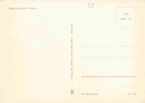 Zwickau Sachsen Methodistenkirche * 1965