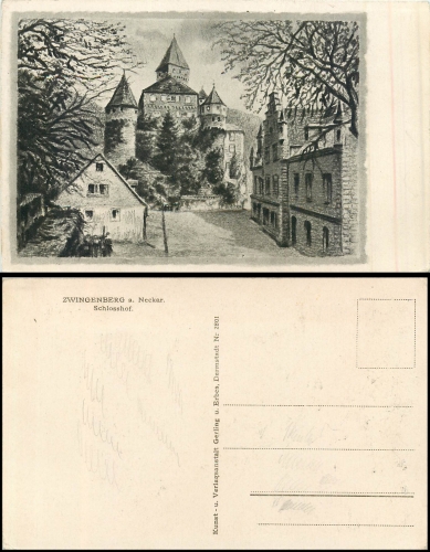 Zwingenberg Neckar Schlosshof *ca. 1930