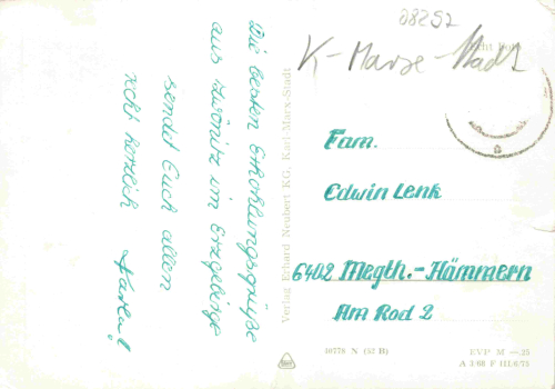 Zwönitz Erzgebirge Mehrbildkarte o 1975