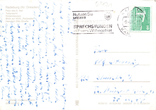 01471 Radeburg Mehrbildkarte o 1984