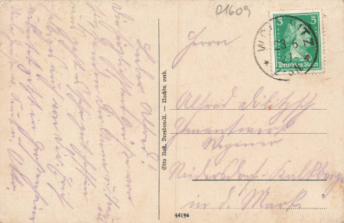 01558 Kleinraschuetz Grossenhain Gasthof * um 1920