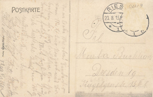 01619 Bobersen Zeithain Gasthof Admiral Bobersen o 1915