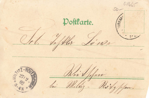 01665 Burkhardtswalde Post Klipphausen Landl. Vorschussverein Groegis o 1902