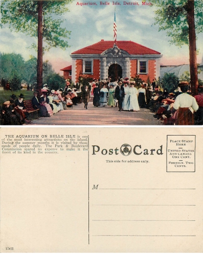 Michigan Detroit Belle Isle Aquarium *ca.1910