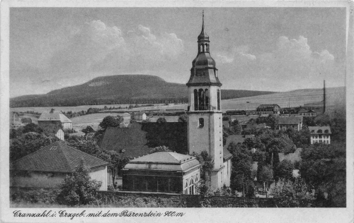 Cranzahl Sehmatal Erzgebirge mit Bärentein o 1952