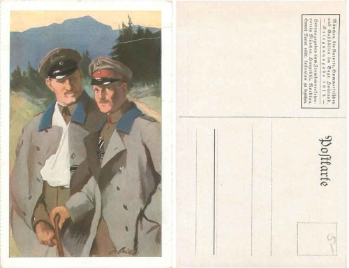 Deutsche Offiziere 1.WK Künstlerkarte *1915