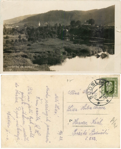 Tschechien - Sudslava Dotstyn od Skalky o 21.9.1926