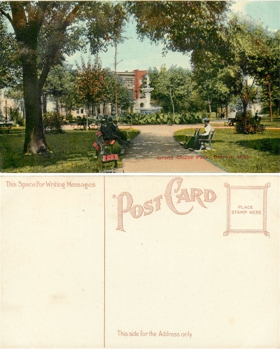 Michigan Detroit Grand Circus Park *ca.1910