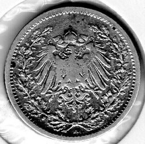 1/2 Mark 1906 A German Empire Silver Coin