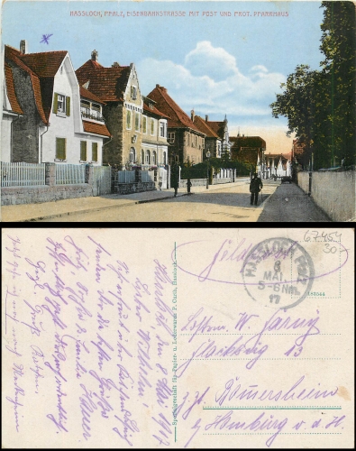 Hassloch Eisenbahnstrasse o 08.05.1917
