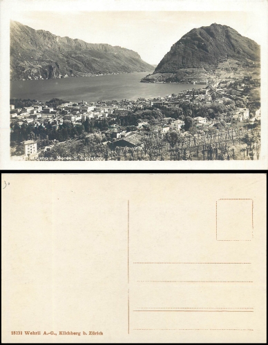 Lugano e. Monte S. Salvatore * about 1930