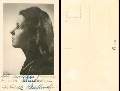 Maria Landrock Starpostkarte vom Ross-Verlag,  mit original Autogramm