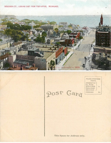 Wisconsin Milwaukee from Post Office *ca.1910