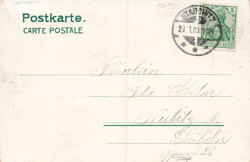 01594 Grubnitz Stauchitz Gasthaus Litho o 1900