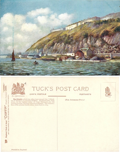 Quebec The Citadel Tucks oilette2559 *ca.1910