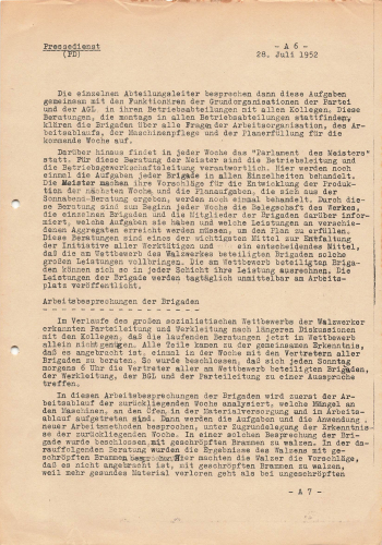 oviet combine harvester press service of the GDR 8 pages 1952