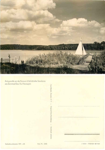 16827 Stendenitz Neuruppin Waldschanke Anlegestelle Zermutzel See *1961 Hanich1366