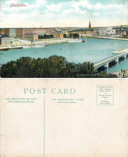 Stockholm full view * around 1910