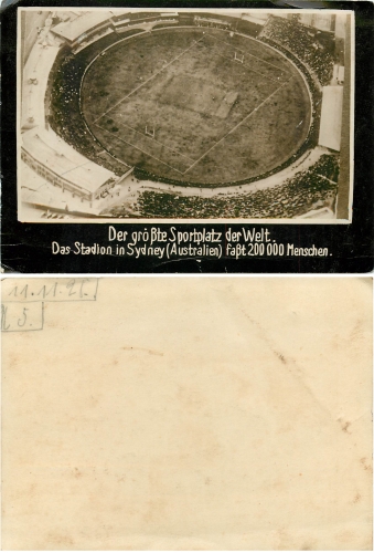 Sydney Rugby Stadion Pressefoto ca.1928 Echtfoto 157 x 115mm
