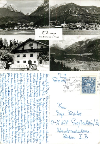 Vomp bei Schwaz in Tirol o 28.8.1960