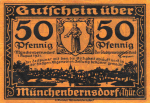 07589 Münchenbergsdorf Thüringen Notgeldschein 1921